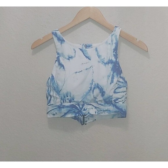 CALIA by Carrie Underwood Other - M Calia by Carrie Underwood Blue Tie Dye High Neck Bikini Top